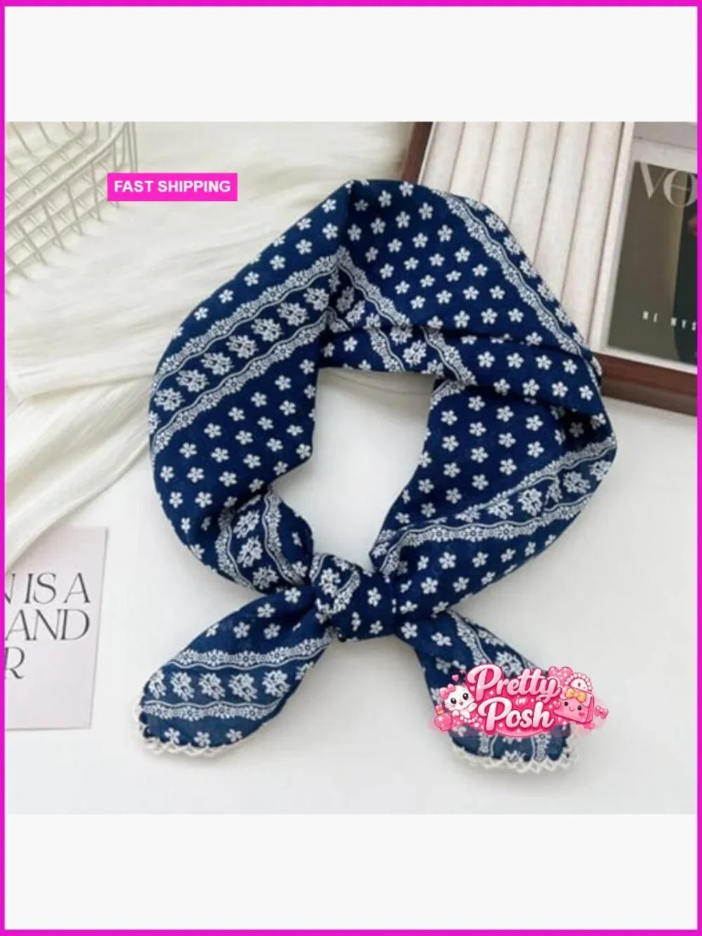 Large Cotton Bandana Headband Head Wrap Scarf 28x28 Inch 2 Pack